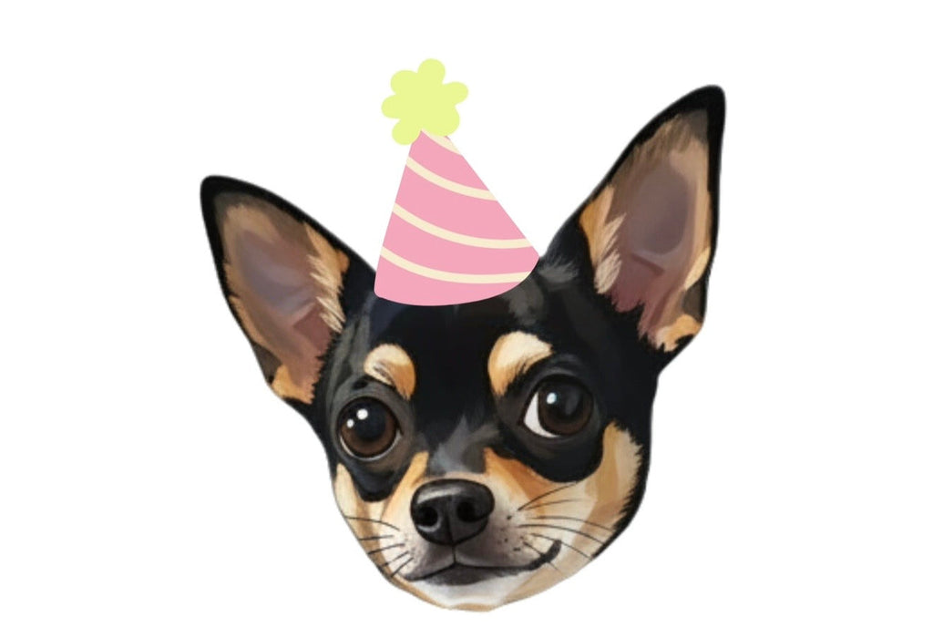 Dog face birthday banner