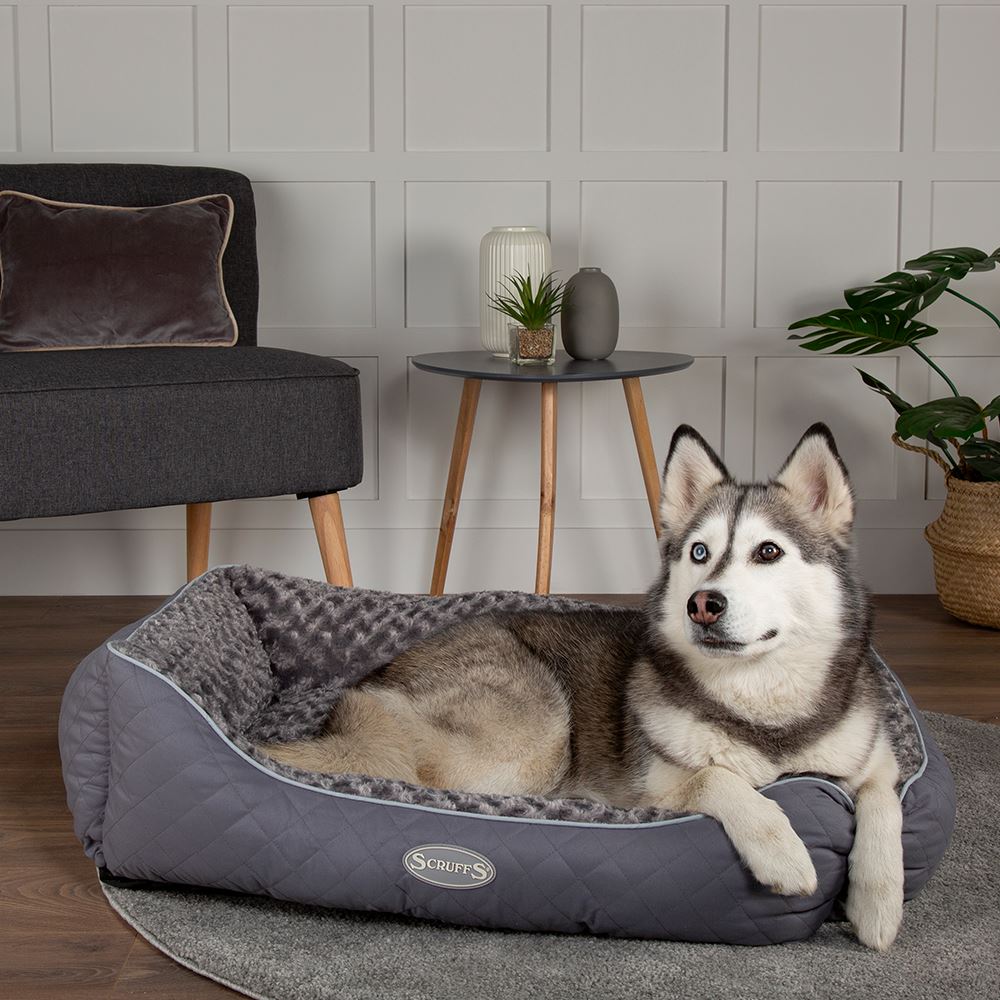 Scruffs® Wilton Box Dog Bed Grey