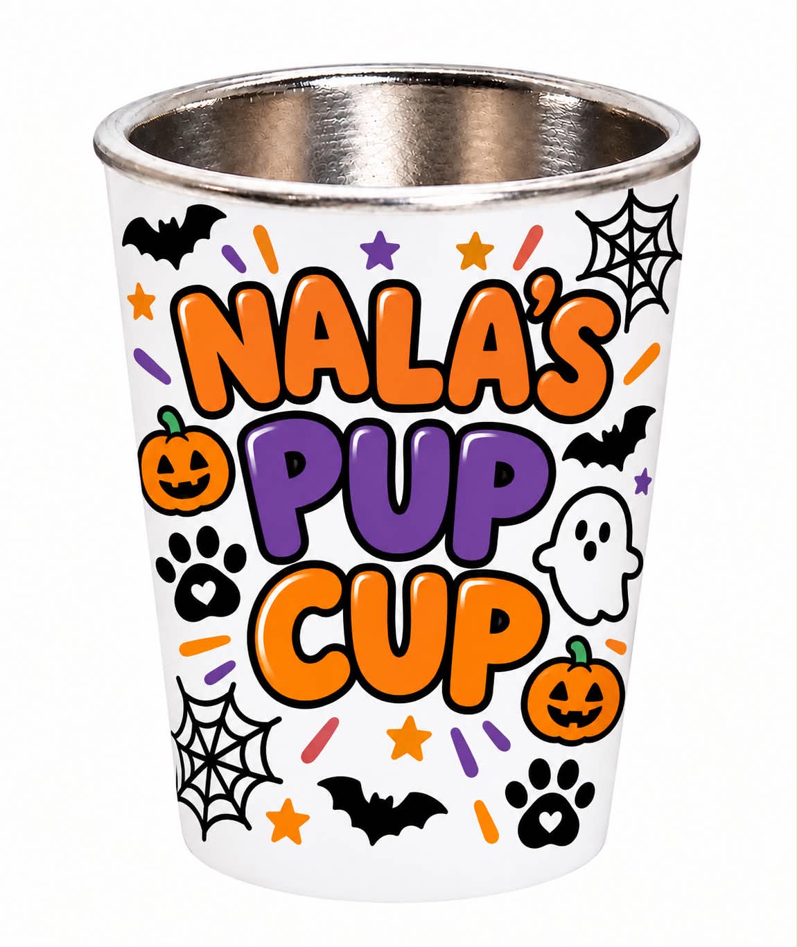 Halloween theme pup cup