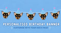 Dog face birthday banner