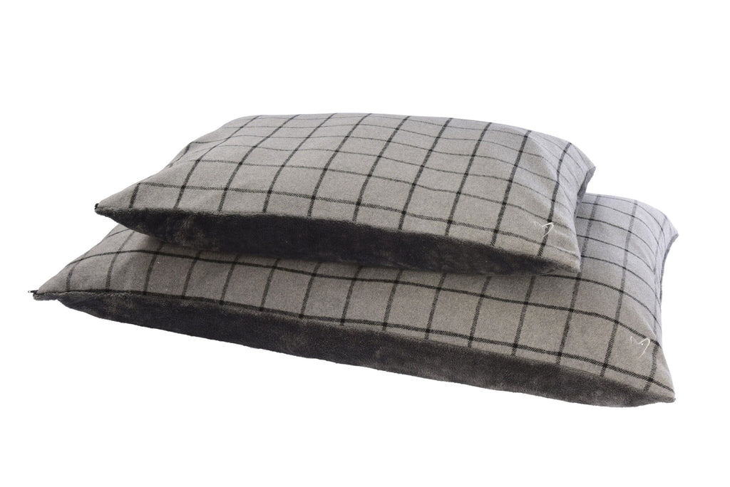 Gor Pets Camden Comfy Cushion - Medium - Grey Check