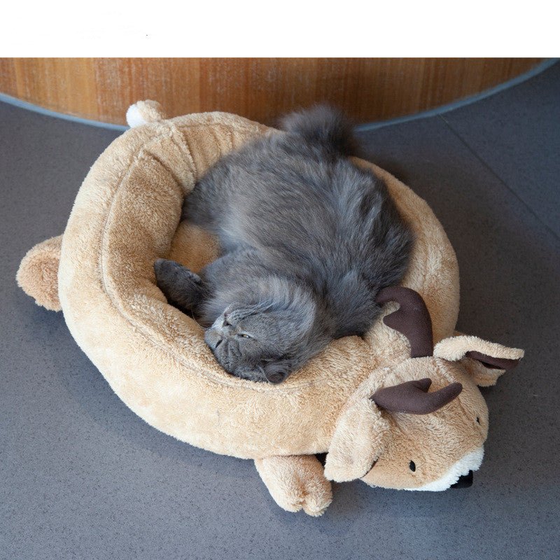 Cartoon Winter comfortable Warm Dog Bed