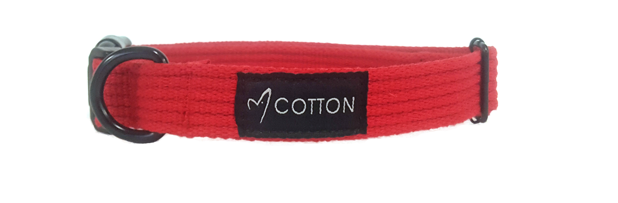 Gor Pets Cotton Collar - Small (1.5cm) - Red