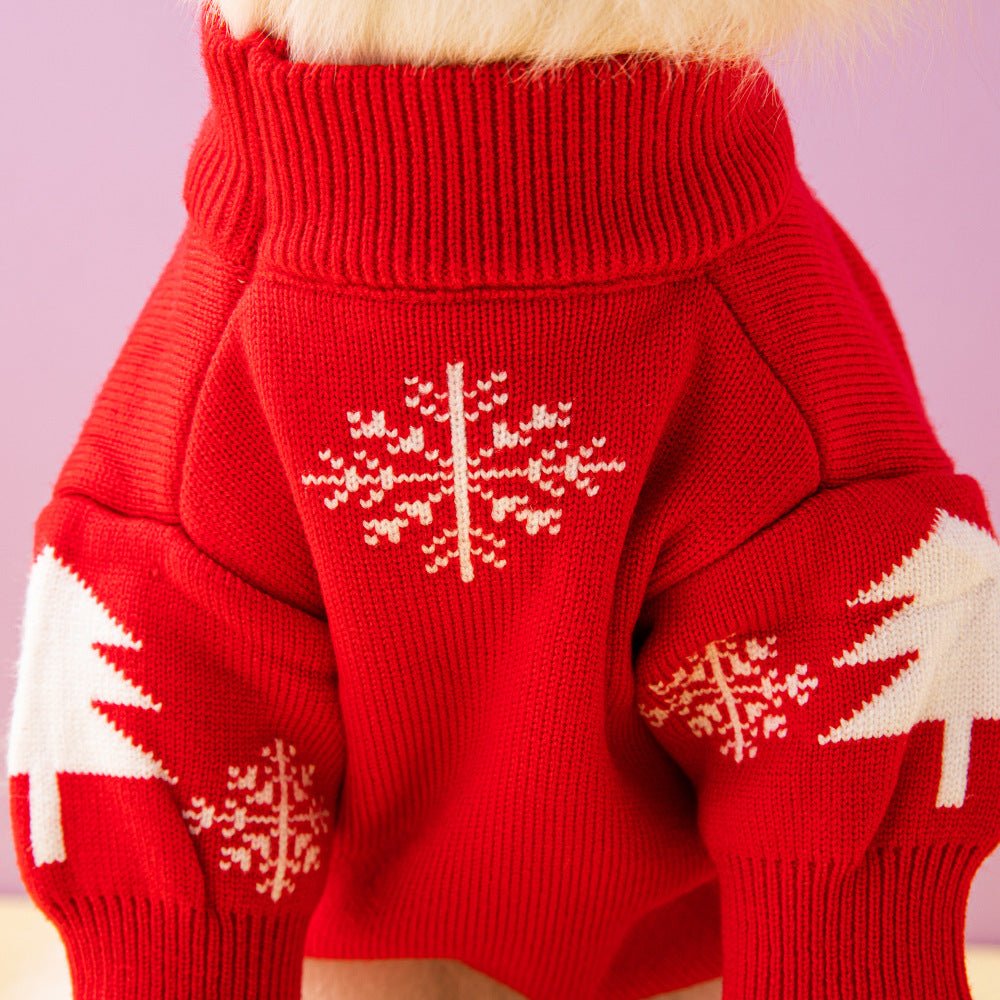 Christmas pet sweater
