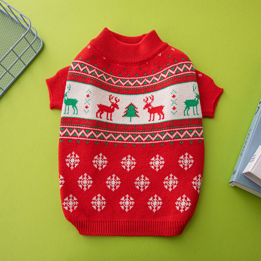 Christmas pet sweater
