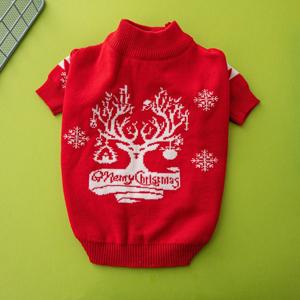 Christmas pet sweater