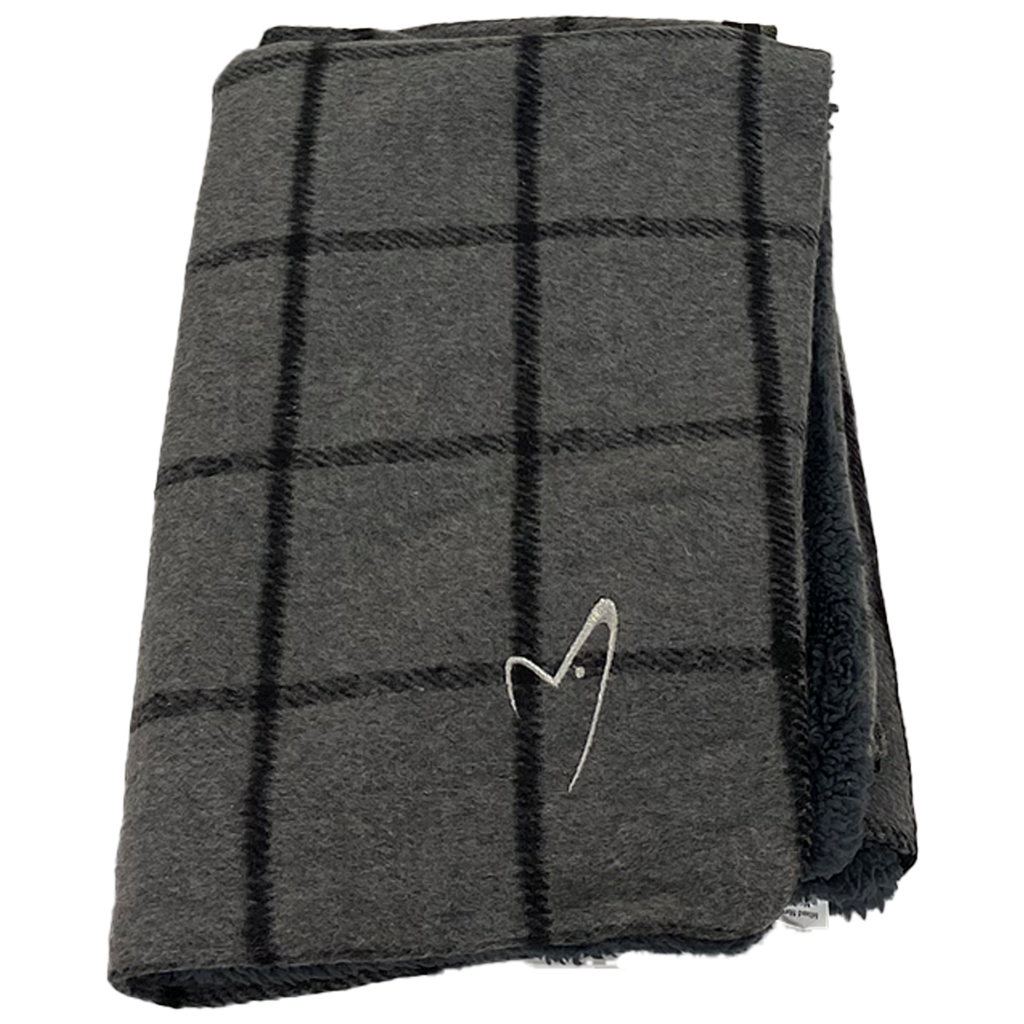 Gor Pets Camden Comfy Cushion Cover - Medium - Grey Check