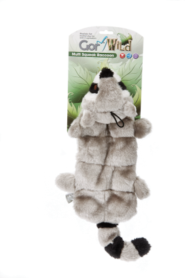 Gor Pets Wild Multi-squeak Raccoon 30cm - Multi