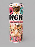 Chihuahua inspired 20oz tumbler, with straw.